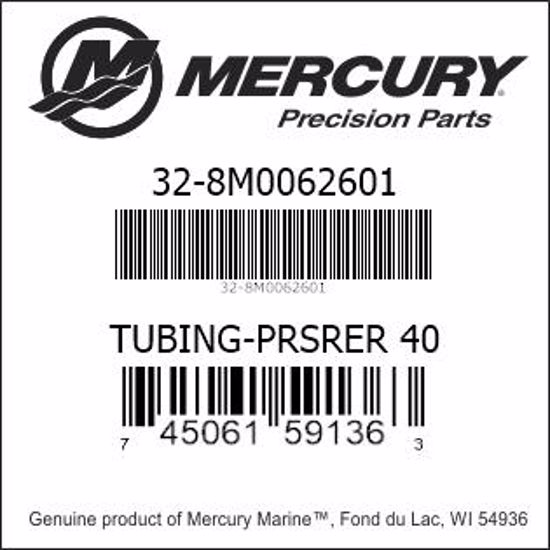 Bar codes for Mercury Marine part number 32-8M0062601