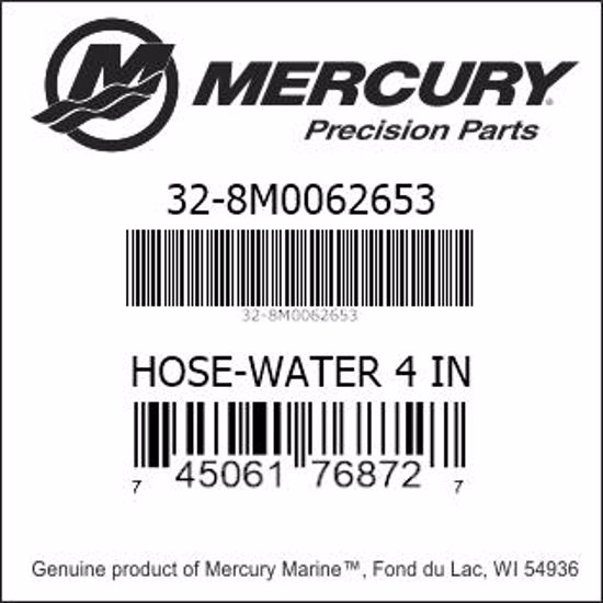Bar codes for Mercury Marine part number 32-8M0062653