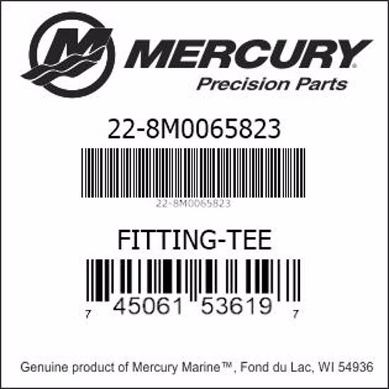 Bar codes for Mercury Marine part number 22-8M0065823