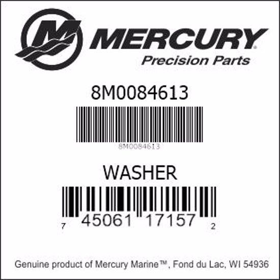 Bar codes for Mercury Marine part number 8M0084613