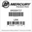 Mercury Marine part number 8M0084737 LINK Bar codes for Mercury Marine part number 8M0084737