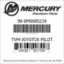 Mercury Marine part number 98-8M0085234 TVM-JOYSTCK PILOT Bar codes for Mercury Marine part number 98-8M0085234