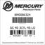 Mercury Marine part number 8M0086324 GC 40 3CYL 4S LG Bar codes for Mercury Marine part number 8M0086324