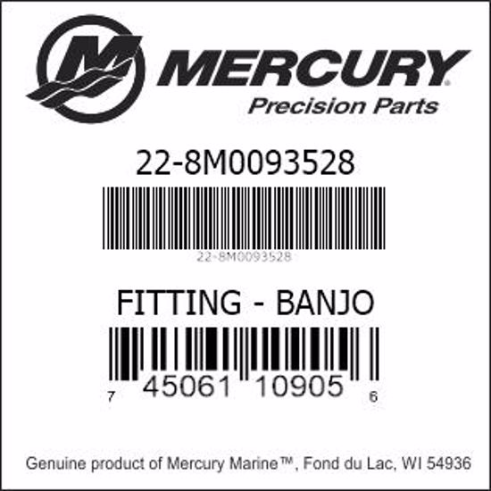 Bar codes for Mercury Marine part number 22-8M0093528