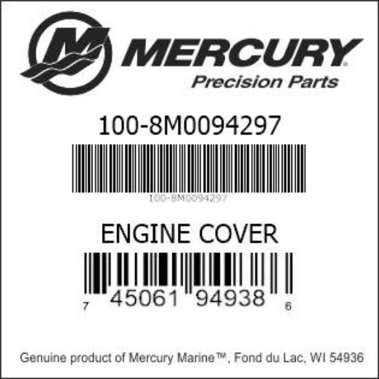 Bar codes for Mercury Marine part number 100-8M0094297