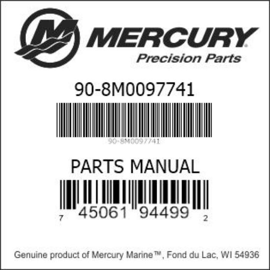 Bar codes for Mercury Marine part number 90-8M0097741