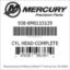 Mercury Marine part number 938-8M0115139 CYL HEAD-COMPLETE Bar codes for Mercury Marine part number 938-8M0115139