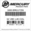 Mercury Marine part number 1600-8M0117256 GC VER 1.85 CXXL Bar codes for Mercury Marine part number 1600-8M0117256