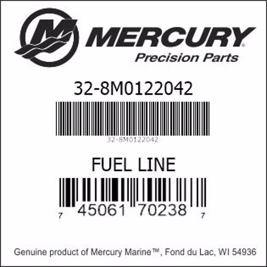 Bar codes for Mercury Marine part number 32-8M0122042