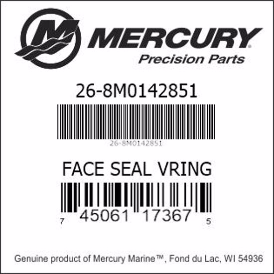 Bar codes for Mercury Marine part number 26-8M0142851