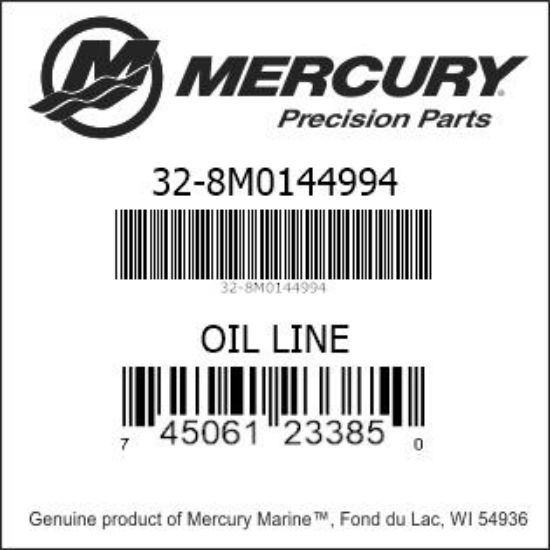 Bar codes for Mercury Marine part number 32-8M0144994