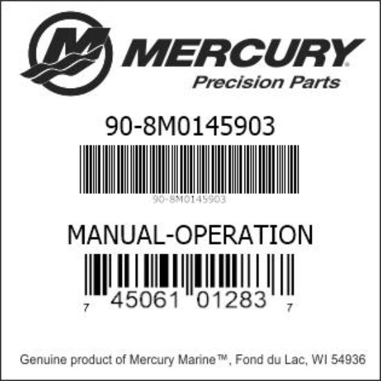 Bar codes for Mercury Marine part number 90-8M0145903