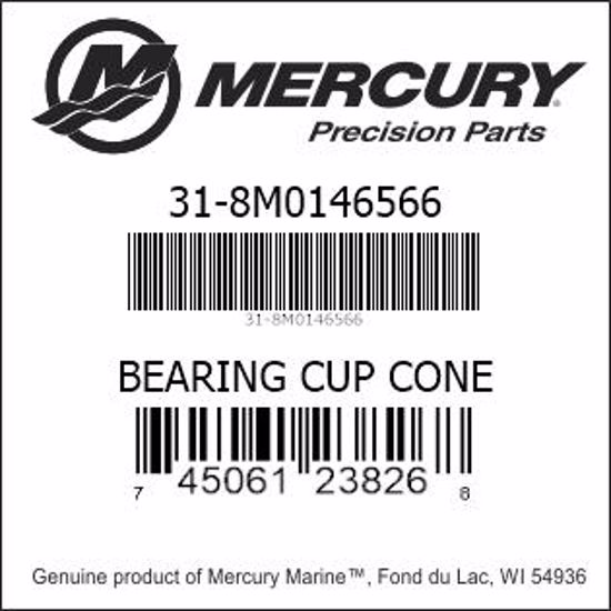 Bar codes for Mercury Marine part number 31-8M0146566