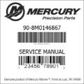 Bar codes for Mercury Marine part number 90-8M0146867