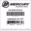 Bar codes for Mercury Marine part number 84-8M0150103