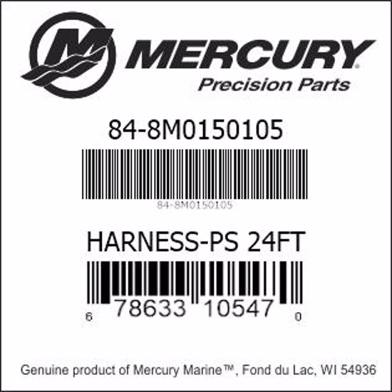 Bar codes for Mercury Marine part number 84-8M0150105