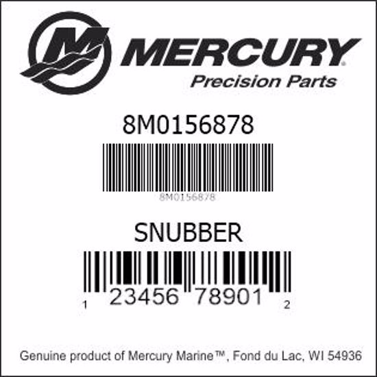 Bar codes for Mercury Marine part number 8M0156878