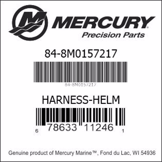 Bar codes for Mercury Marine part number 84-8M0157217
