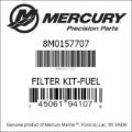 Mercury-Mercruiser 8M0157707 Fuel Filter Kit