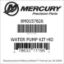 Mercury Marine part number 8M0157826 WATER PUMP KIT-HD Bar codes for Mercury Marine part number 8M0157826