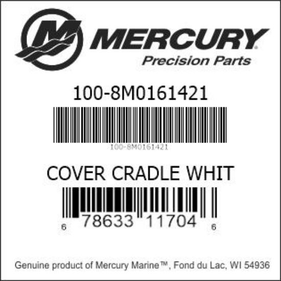 Bar codes for Mercury Marine part number 100-8M0161421