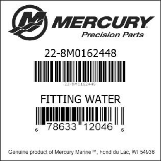 Bar codes for Mercury Marine part number 22-8M0162448