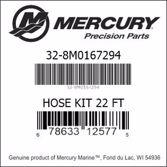 Bar codes for Mercury Marine part number 32-8M0167294