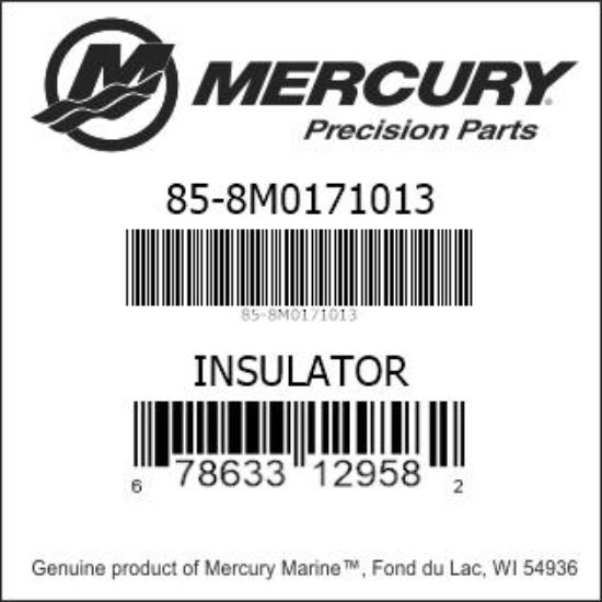 Bar codes for Mercury Marine part number 85-8M0171013