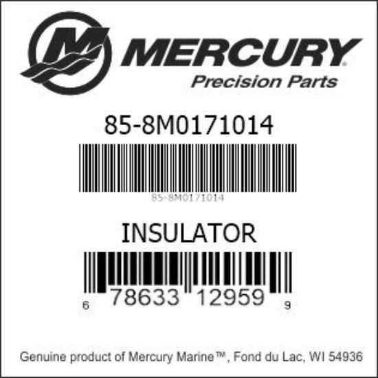 Bar codes for Mercury Marine part number 85-8M0171014