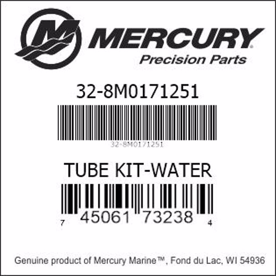 Bar codes for Mercury Marine part number 32-8M0171251