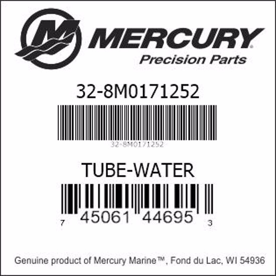 Bar codes for Mercury Marine part number 32-8M0171252