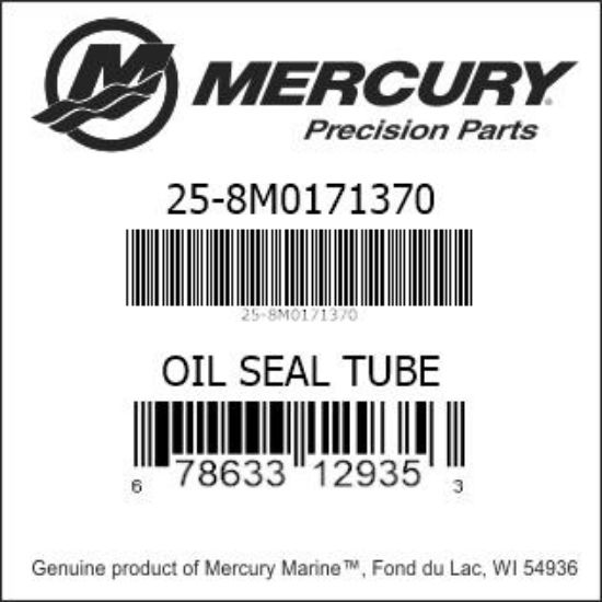 Bar codes for Mercury Marine part number 25-8M0171370