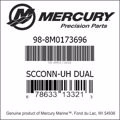Bar codes for Mercury Marine part number 98-8M0173696