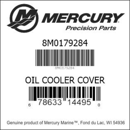 Bar codes for Mercury Marine part number 8M0179284