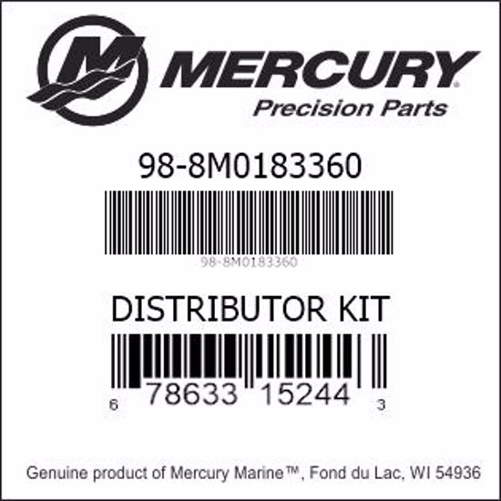 Bar codes for Mercury Marine part number 98-8M0183360