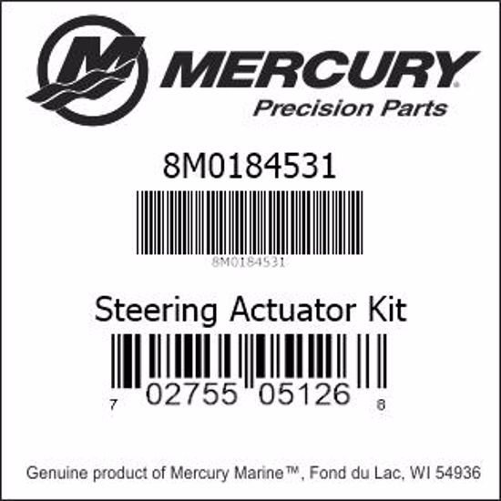 Bar codes for Mercury Marine part number 8M0184531