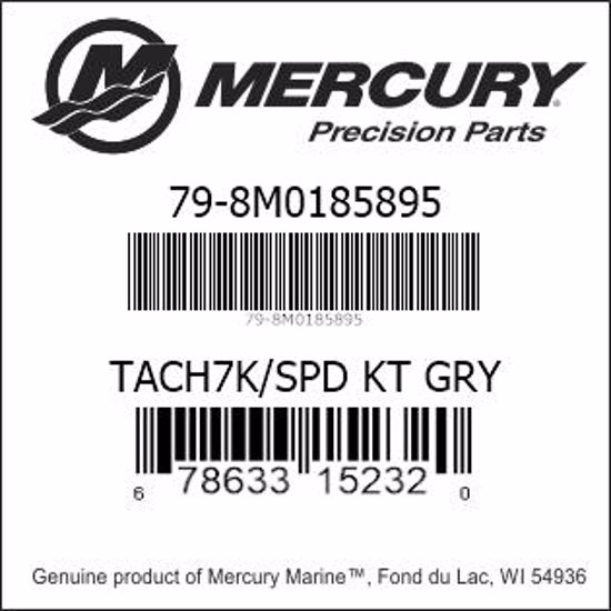 Bar codes for Mercury Marine part number 79-8M0185895