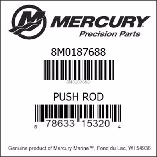 Bar codes for Mercury Marine part number 8M0187688