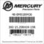 Mercury Marine part number 48-8M0189436 300 15.25RH34 15R Bar codes for Mercury Marine part number 48-8M0189436