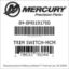 Mercury Marine part number 84-8M0191700 TRIM SWITCH-MCM Bar codes for Mercury Marine part number 84-8M0191700
