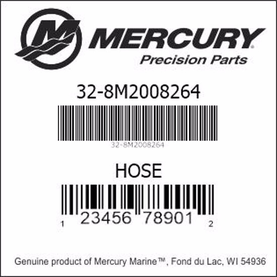 Bar codes for Mercury Marine part number 32-8M2008264
