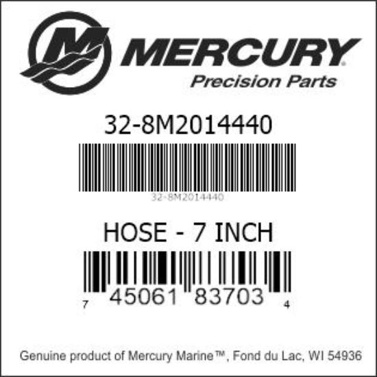 Bar codes for Mercury Marine part number 32-8M2014440