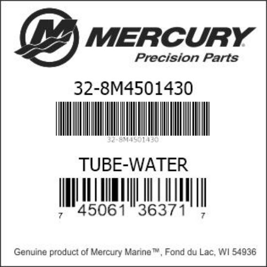 Bar codes for Mercury Marine part number 32-8M4501430