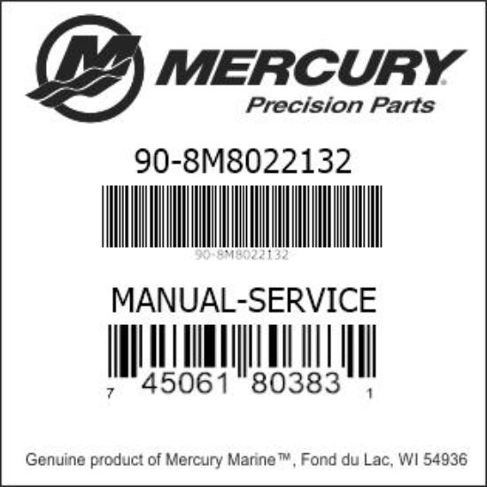 Bar codes for Mercury Marine part number 90-8M8022132