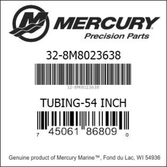 Bar codes for Mercury Marine part number 32-8M8023638