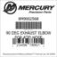 Mercury Marine part number 8M9002568 90 DEG EXHAUST ELBOW FOR 4"ID HOSE Bar codes for Mercury Marine part number 8M9002568