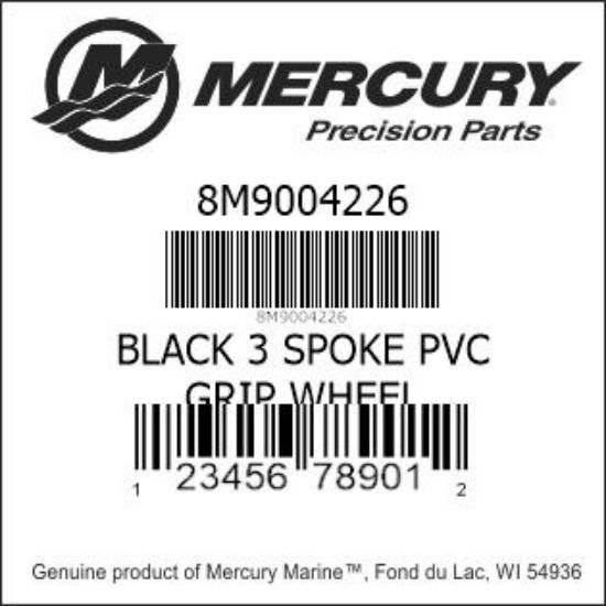 Bar codes for Mercury Marine part number 8M9004226