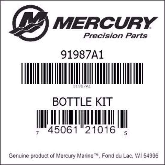 Bar codes for Mercury Marine part number 91987A1