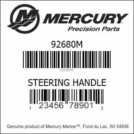 Bar codes for Mercury Marine part number 92680M