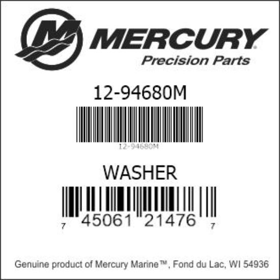 Bar codes for Mercury Marine part number 12-94680M